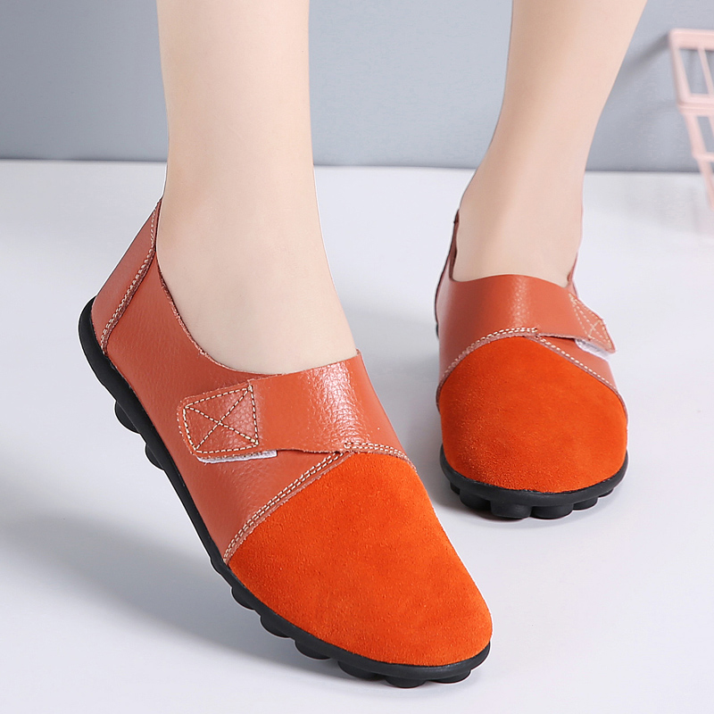 WOVO Giày đậu Hà Lan phẳng thường giày nữ Giày búp bê nữ thiết kế đế thấp thời trang Hàn Quốc