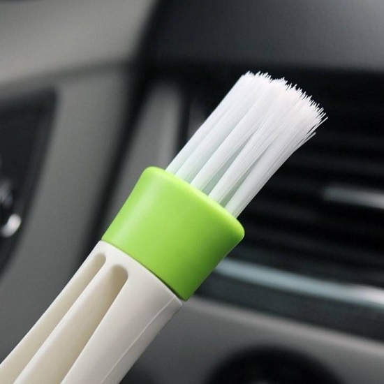 Chổi Vệ Sinh Cửa Gió Máy Điều Hòa Cho Xe Ô Tô 2 Đầu Gồm 1 Đầu Gắn Khăn Lông Và 1 Đầu Cọ Nilon Tiện Dụng