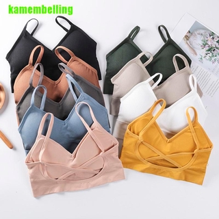 Áo Ngực Thể Thao cotton Không Đường May Nâng Ngực Cho Nữ