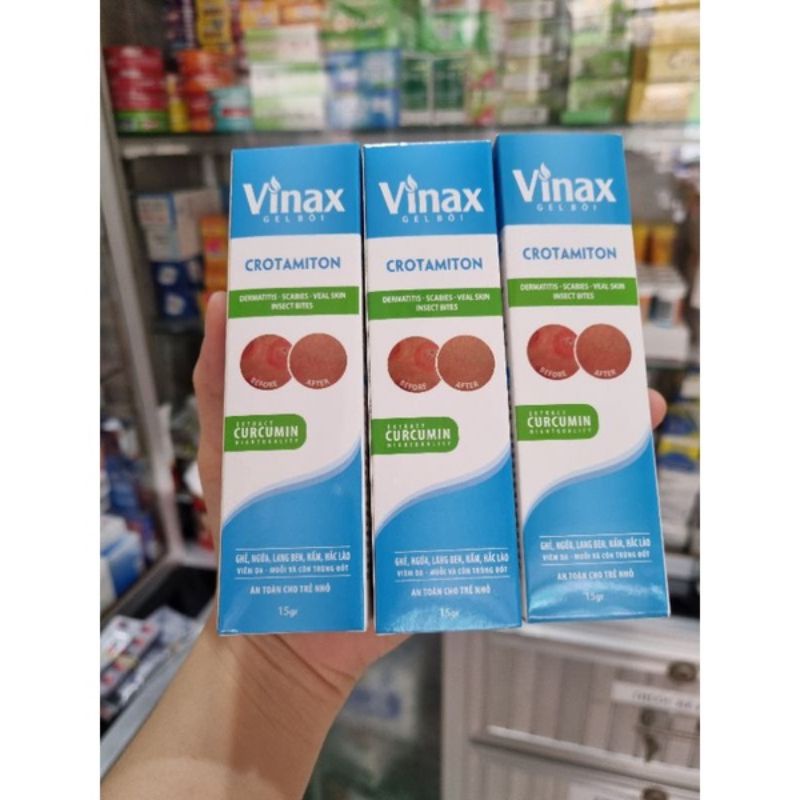 Gel Bôi Da Vinax - Giảm ngứa - Chàm da 15g
