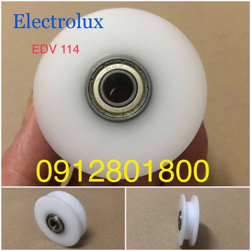 Bánh tỳ máy sấy Electrolux EDV 114 Bánh đà dây curoa puly motor động cơ elec chịu nhiệt lực ma sát