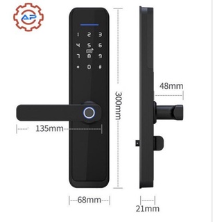 Khóa thông minh Tuya X3 .Mở khóa vân tay, mật mã, thẻ từ, chìa khóa cơ, mở từ xa bằng điện thoại, mật mã tạm thời.