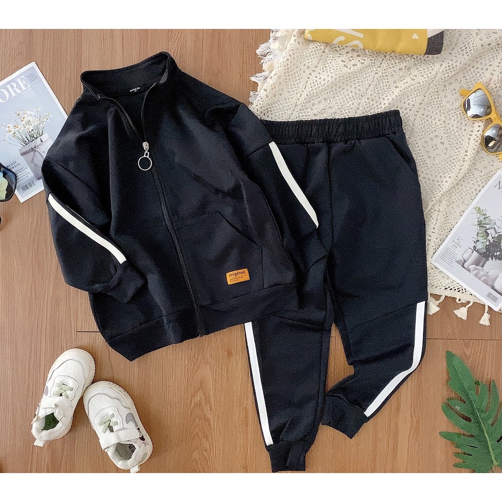 Bộ thu đông 2022. Bộ nỉ xuất Nhật Perfect Joy bé trai, bé gái B01