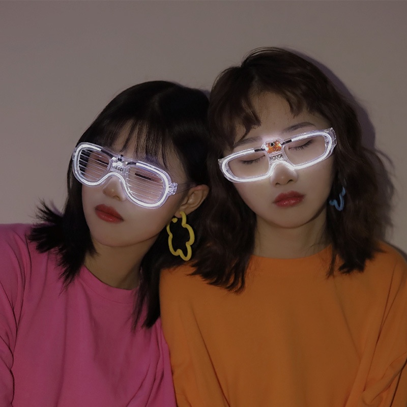 Kính LED mắt kính phát sáng phong cách EDM quẩy Halloween Noel giáng sinh xmas nổi bật phong cách thời trang