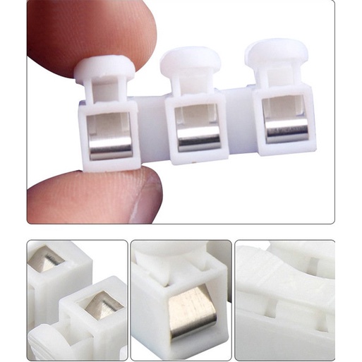 Combo 50 cút nối dây điện, kẹp nối nhanh dây đôi CH-2, 3 dây CH-3