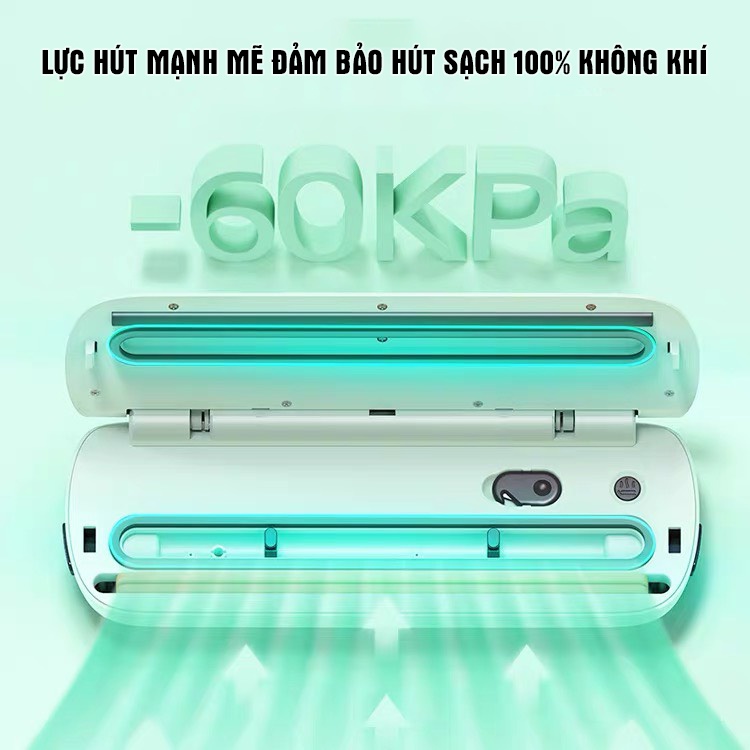Máy hút chân không bảo quản thực phẩm Cát Á ZK-8812, công suất 100W, lực hút mạnh mẽ - Tặng kèm 10 túi bảo quản