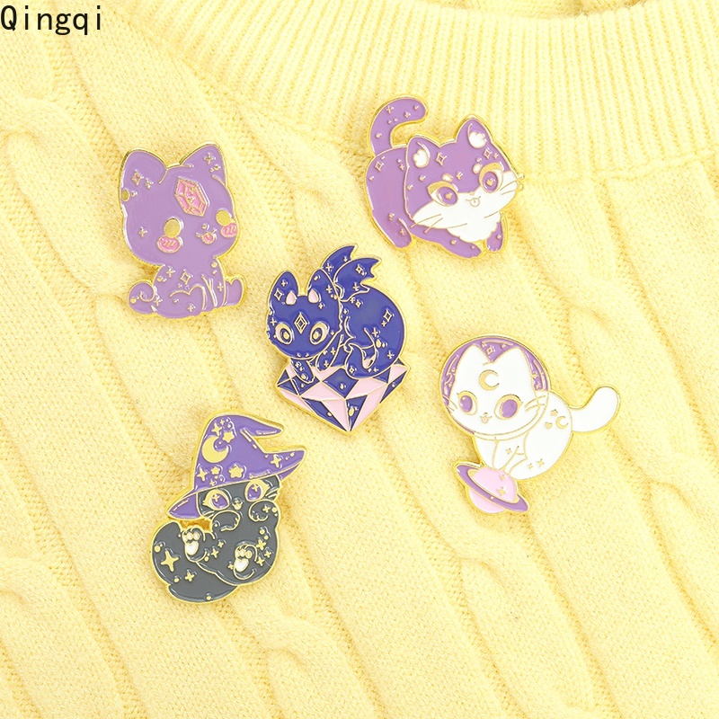 Ghim cài áo Miss Zoe hình mèo dễ thương đa dạng tùy chọn