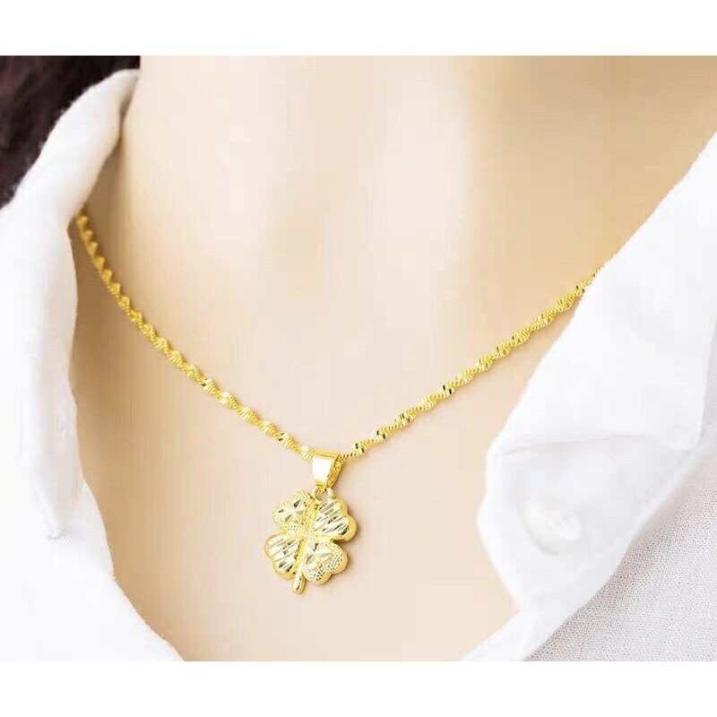 Dây Chuyền Nữ, Vòng Cổ Mặt Trái Tim Xi Mạ Vàng Non 24k - BH 2 năm
