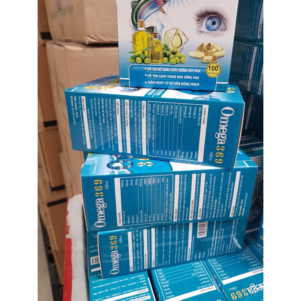 Viên uống omega oliver tốt cho trí não sáng mắt omega 369 lọ 100 viên