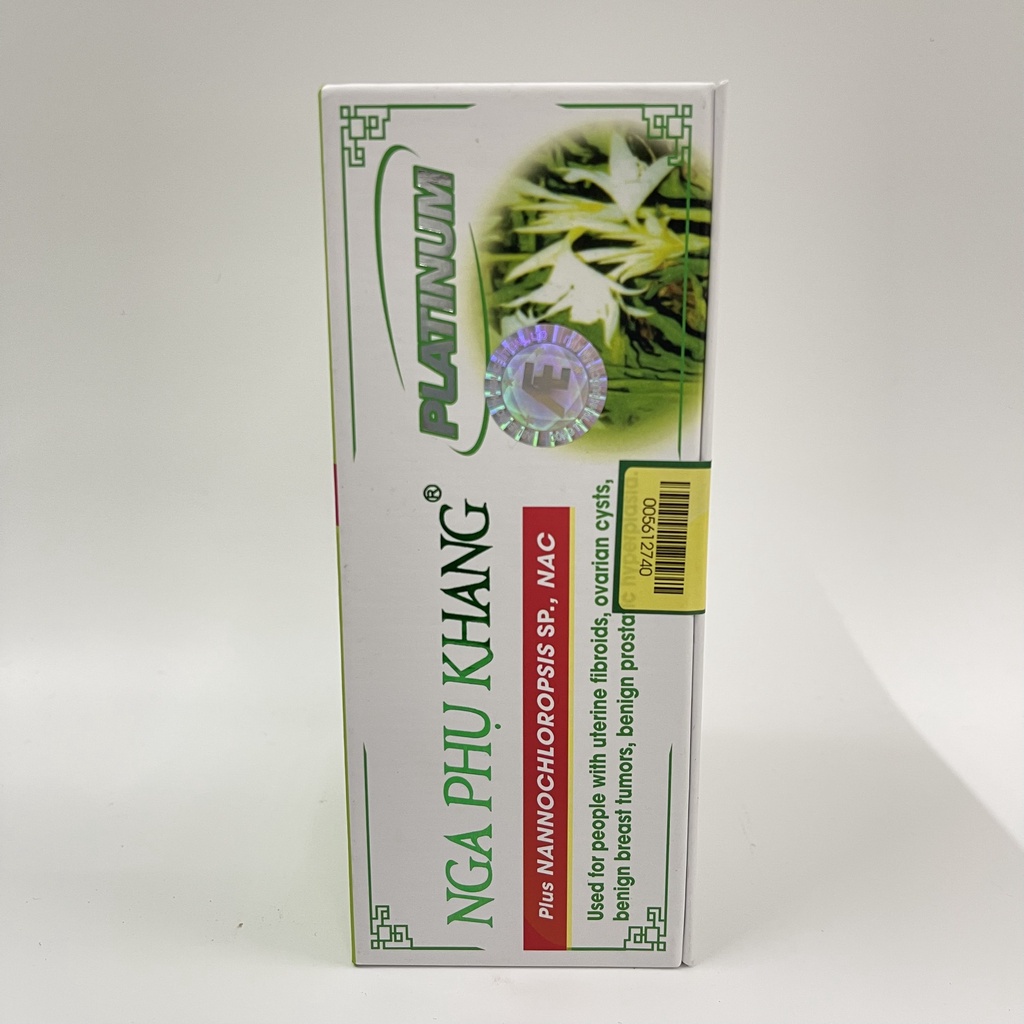 Nga phụ khang Platinum Lọ 60v hàm lượng cao tốt hơn, mẫu mới, hỗ trợ giảm u nang buồng trứng, u xơ tử cung