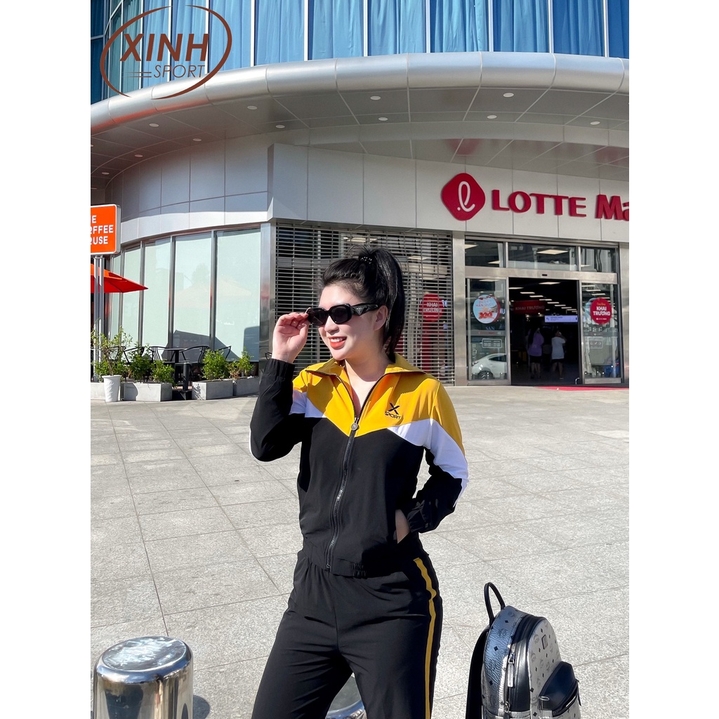 Đồ bộ nữ thể thao Xinh Fashion Home Wear cổ bẻ chất gió ,trẻ trung năng động mặc siêu xinh X559