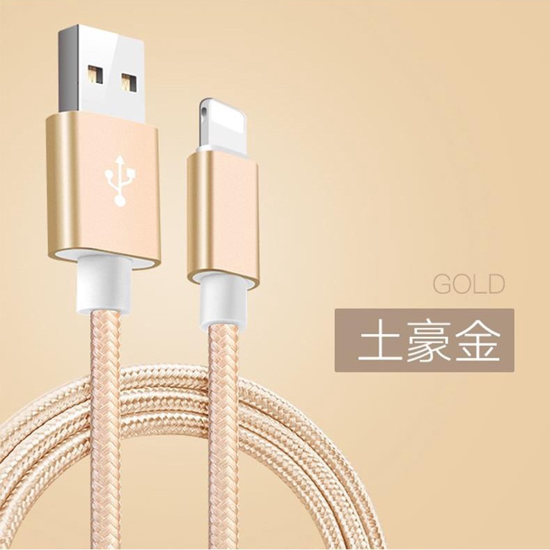 Cáp dữ liệu bện nylon nhanh Android / iphone