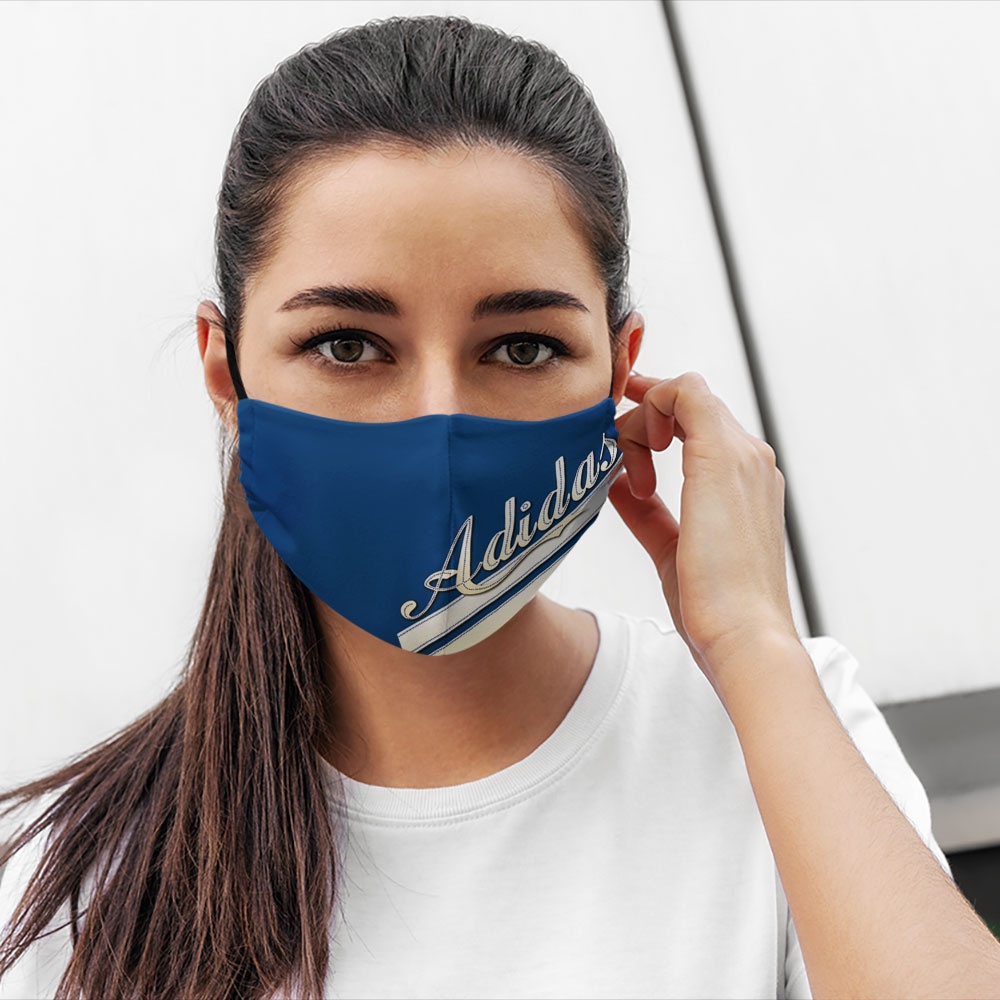 Khẩu Trang In Hình A.D.I.D.A.S_87 Soink Vải Poly Cotton 100%,Ngăn Bụi,Kháng Khuẩn,Bảo Vệ Toàn Diện