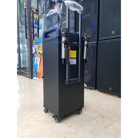 Loa kéo Karaoke Bluetooth JBA ST898-28: 2 Bass 20, Công Suất lớn 300W, Có 02 Micro kim loại cao cấp, Có đèn LED cảm ứng