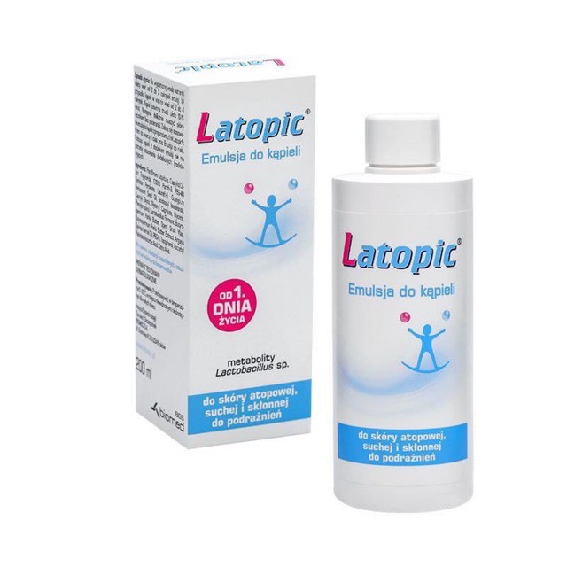 Nhũ Tương Tắm Latopic Bath Emulsion 200ml Chăm Sóc Toàn Diện, Bảo Vệ Và Nuôi Dưỡng Da Dị Ứng, Da Khô