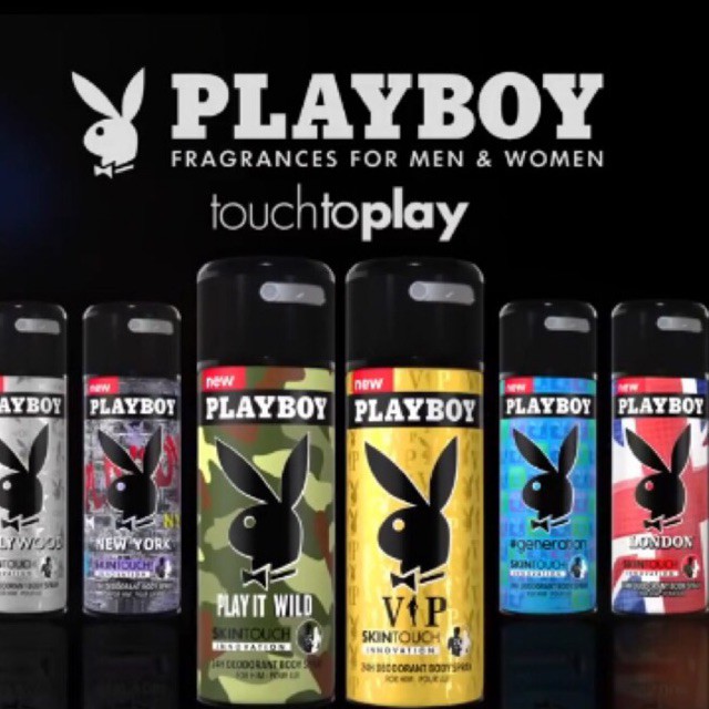 Xịt Khử Mùi Nam Playboy 150ml