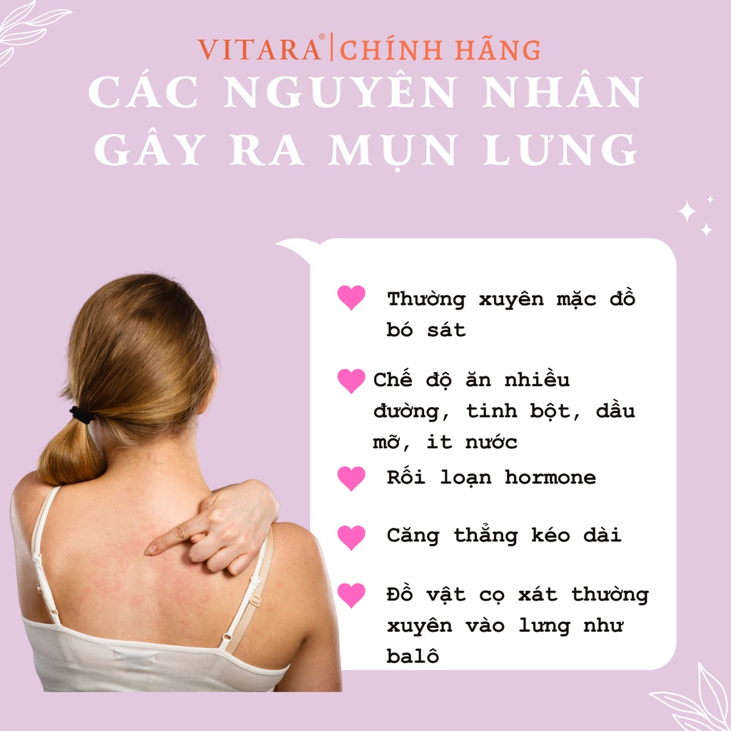 Xịt Mụn Lưng, Ngực, Mông Vitara SE Body Acne Spray Giảm Mụn, Mờ Thâm, Sáng Da Thái Lan - 50 ml