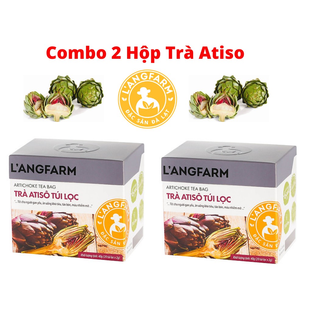 Combo 2 Hộp Trà Atiso Túi Lọc Langfarm, Hộp 20 Tép - MSN181607