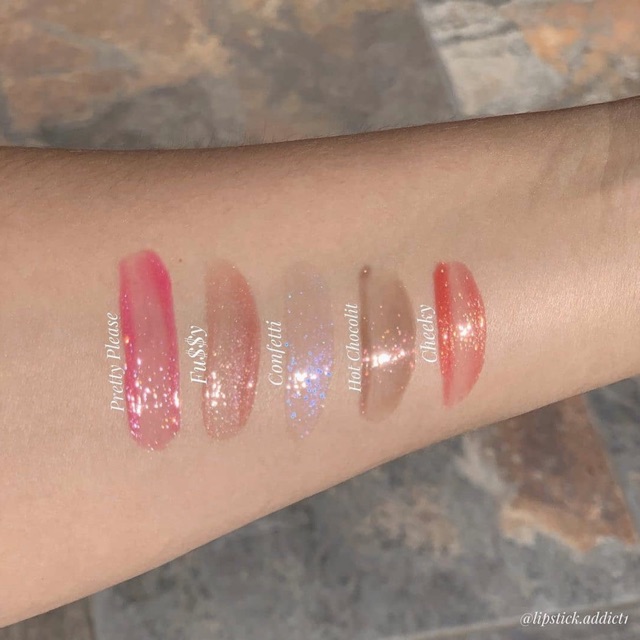 Set 5 thỏi bóng Fenty Beauty Glossy Posse Mini Gloss Bomb  + 2% phí bán hàng