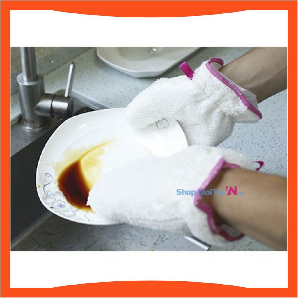 Găng Tay Rửa Bát Cực Tiện Dụng thích hợp với mùa đông giá rét