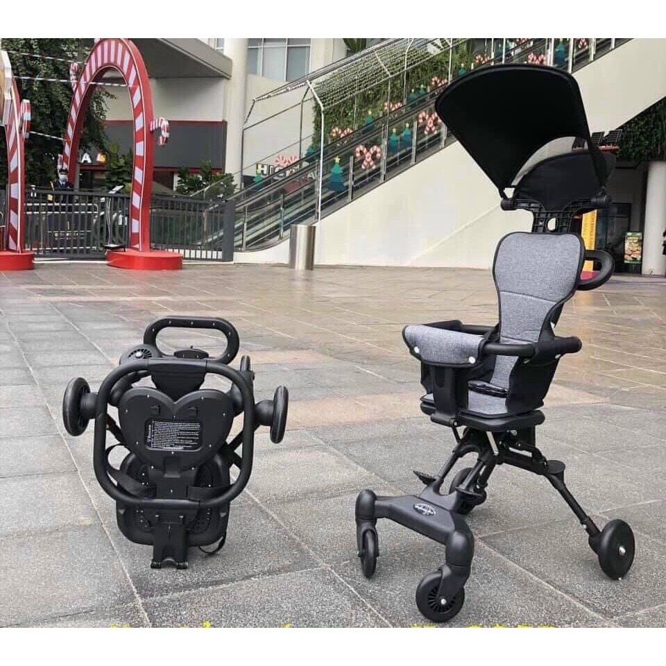 Xe Đẩy Gấp Gọn Đổi Chiều Cho Bé Kèm Đệm Ghế