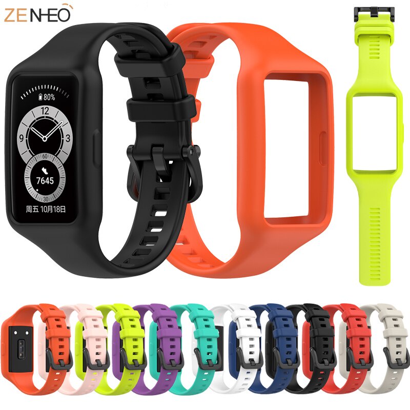 Dây đeo thay thế bằng silicon cho Huawei Band 6 / Honor Band 6