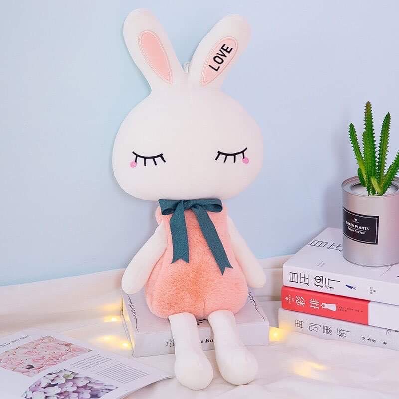 Thỏ nơ  Love 3 màu xinh xắn 50 cm