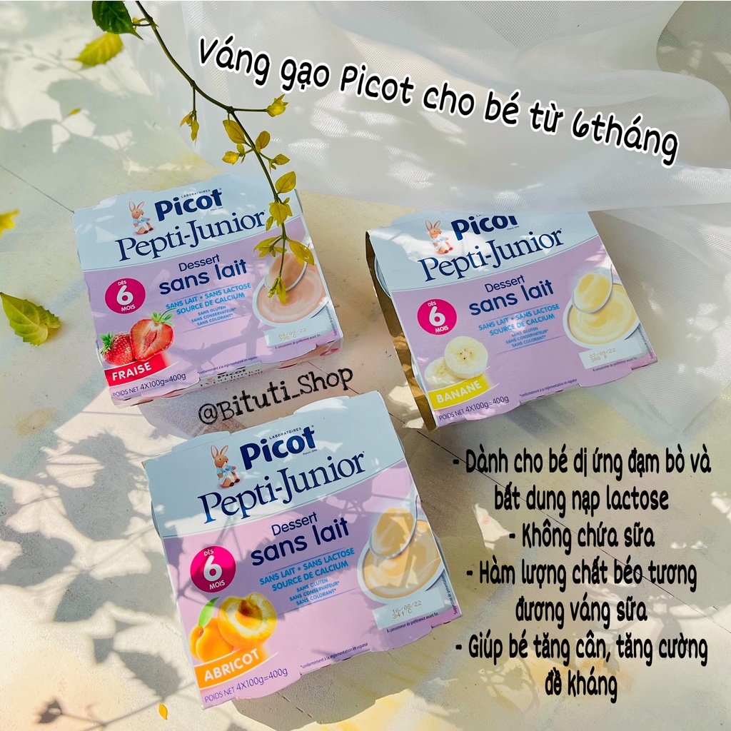 Váng Gạo Picot Pháp Dành Cho Trẻ Dị Ứng Đạm Bò từ 6 tháng  - Bituti Shop