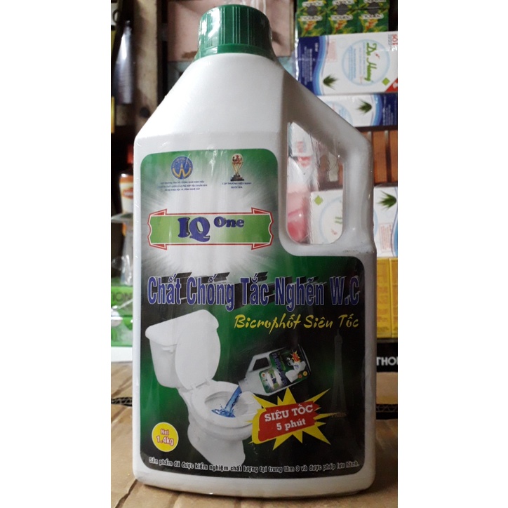 Chất Thông Cầu ,Thông Cống BICROPHỐT Siêu Tốc WC IQ ONE 1400g