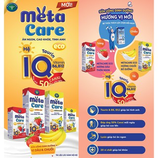 Sữa bột pha sẵn Metacare Eco Chuối 110ml (thùng × 48hộp)