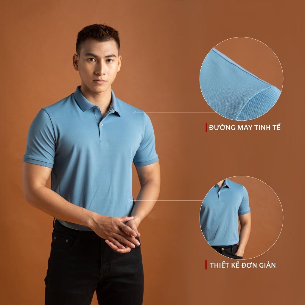 Áo thun polo nam PUNDO phông có cổ trơn màu đẹp vải cotton cao cấp APPD19