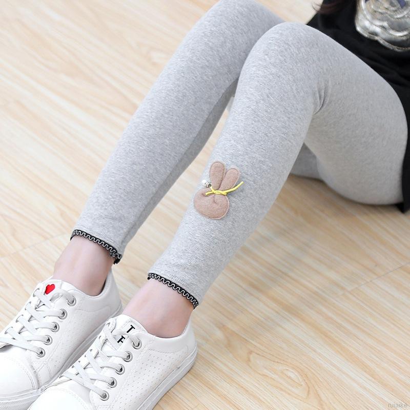 Quần Legging In Hình Thỏ Dễ Thương Cho Bé Gái Từ 2-11 Tuổi