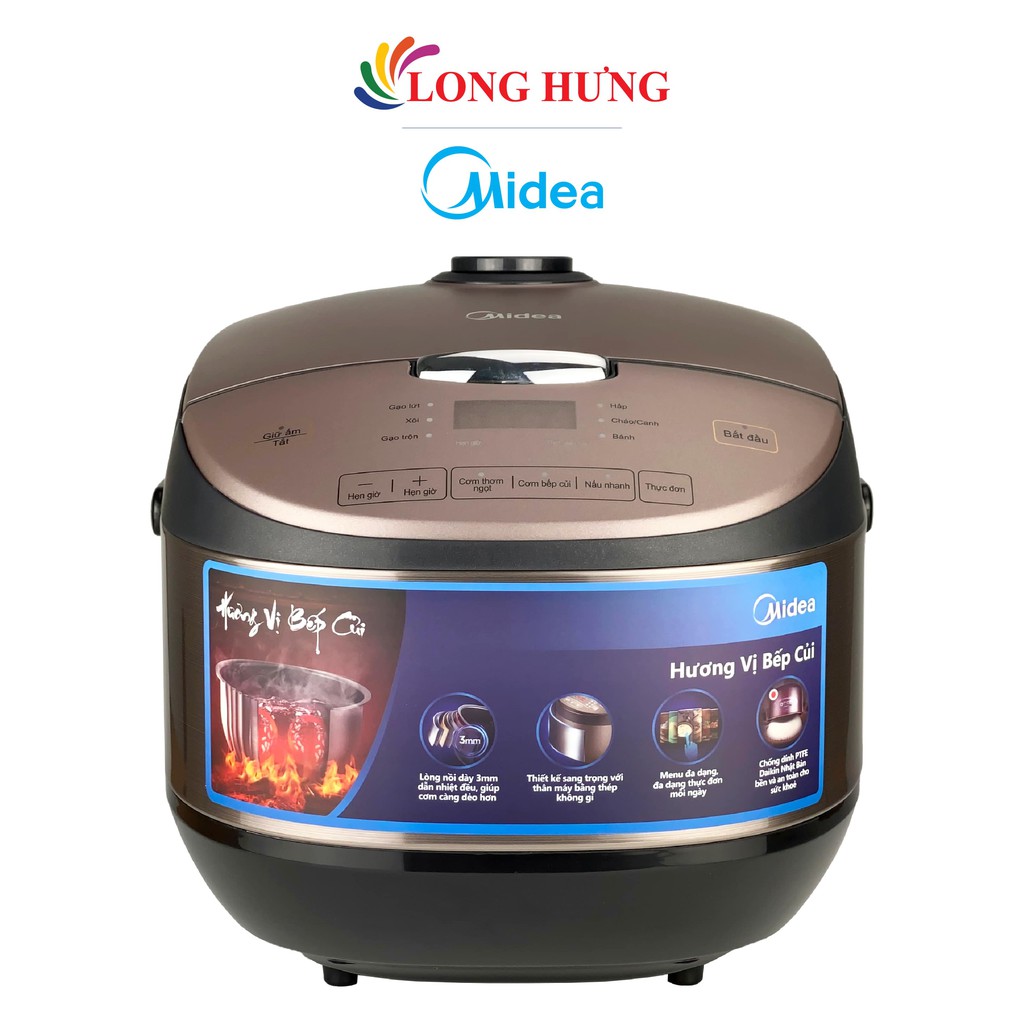 [Mã ELHADEV giảm 4% đơn 300K] Nồi cơm điện tử Midea 1.8 lít MB-FS5021 - Hàng chính hãng