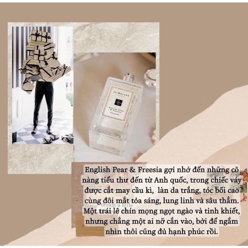 JO MALONE ENGLISH PEAR & FREESIA COLOGNE••5/10ml