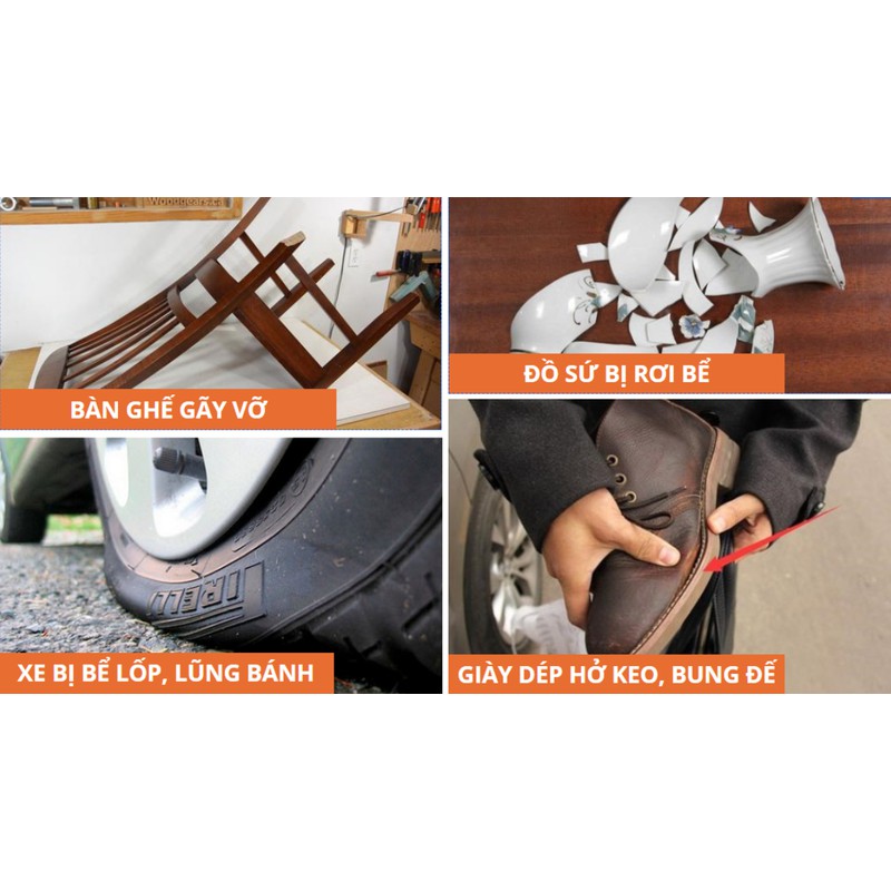 Keo X2000 Keo Dán Đa Năng 50G Dán Giày Dép,Cao Su, Sản Phẩm Gỗ,Linh Kiện Điện Tử,.... - Kivo