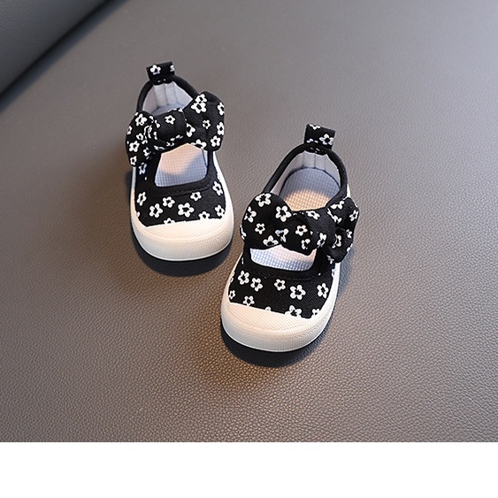 Giày bé gái  chất liệu thô hoa cho bé gái siêu xinh size 21-26