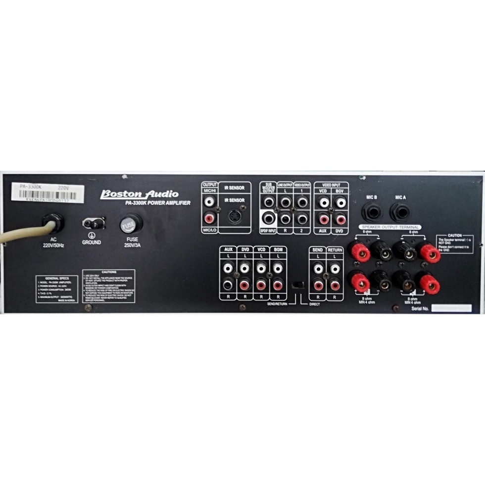 AMPLY BOSTON PA-3300K MADE IN KOREA