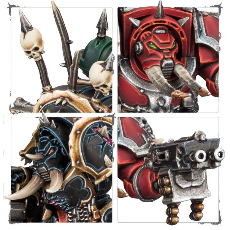Mô hình nhân vật Warhammer Chaos Space Marines Terminators