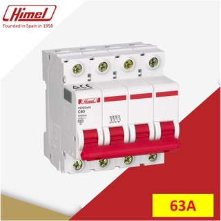 Aptomat, Cầu Dao Tự Động MCB 4P, 63A/50A/40A/32A/25A, 6kA - Thương hiệu Himel