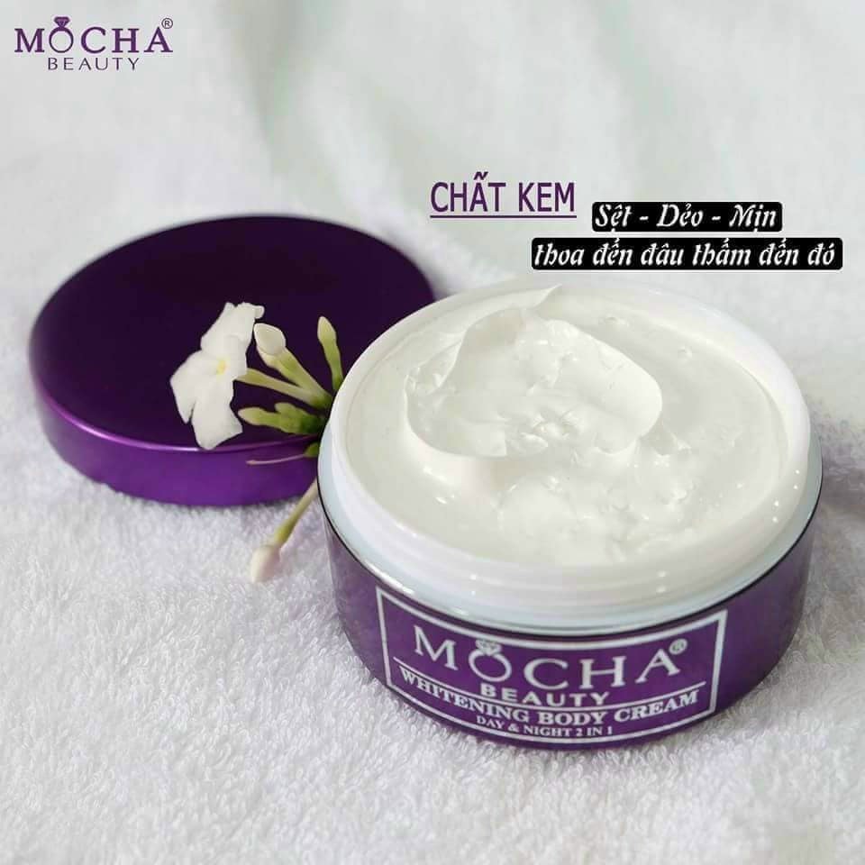 Kem Body Sữa Lạnh MOCHA Dưỡng Da Toàn Thân - Siêu Kích Trắng Hiệu Quả - Không Bết Rít - Không Lộ Vân Kem Chính Hãng