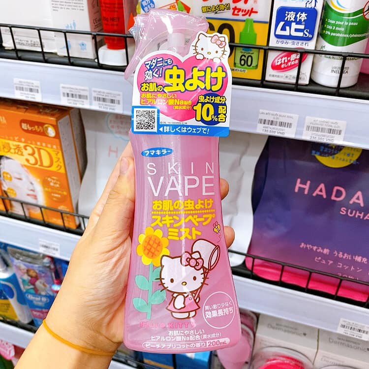 Xịt chống muỗi skin vape Nhật Bản 200ml - Xịt mỗi Nhật Bản