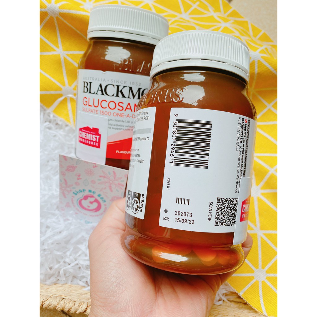 Viên uống Blackmores Glucosamine 1500mg Úc  - Xuất xứ Úc