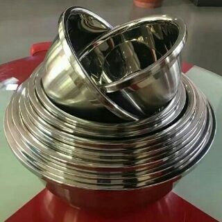 thau tô trộn đồ inox 18 cm