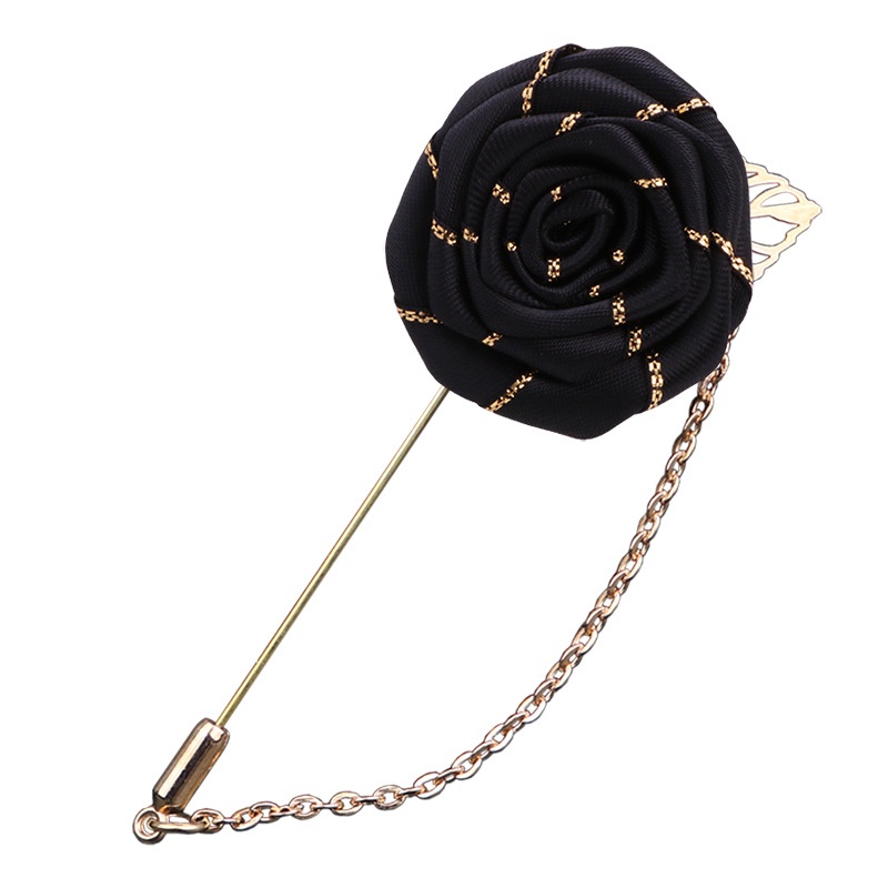 Ghim cài áo EFAN hình hoa hồng đính đá thời trang cho nam và nữ