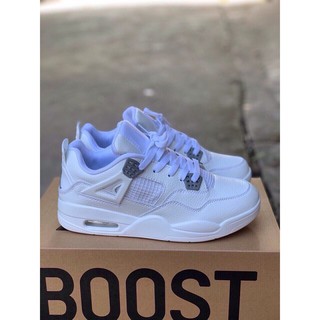 Nhập mã GIAYUT12W hoàn 10k cho Giày Thể Thao Sneaker Jordan 4 Trắng Full (SHOP YÊU THÍCH)