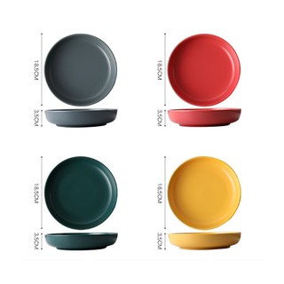 DĨA TRÒN SÂU LÒNG ĐƠN SẮC 21 CM