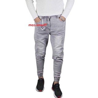 Quần Jeans Nam Jogger Xám Bạc Ống Túm Quần Bò Nam Cao Cấp Tốt The Thunsi