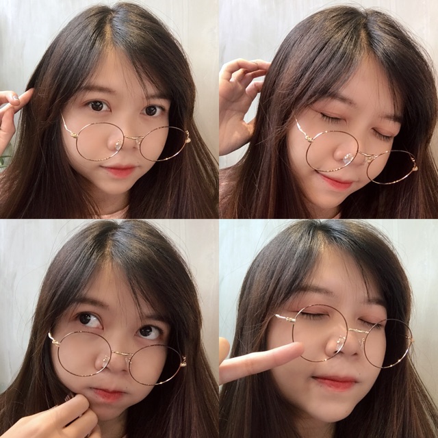 Combo 18 kính tròn mạ si vàng