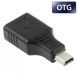 Đầu chuyển đổi Mini Usb sang USB - OTG Chân vuông máy nghe nhạc - cho ô tô - Đầu OTG chuyển đổi Mini USB sang USB 2.0