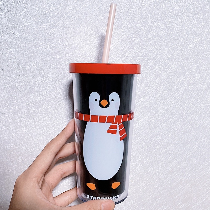 - LY NHỰA 2018 HOLIDAY PENGUIN COLD CUP 12oz
